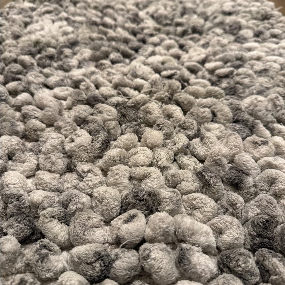 Plush Gray Bath Mat